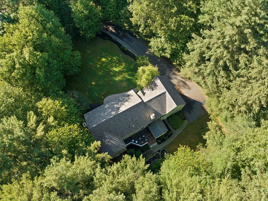 155 Pine Street Medfield, MA 02052 - Photo 39 of 40 an aerial view of a house with yard swimming pool and outdoor seating