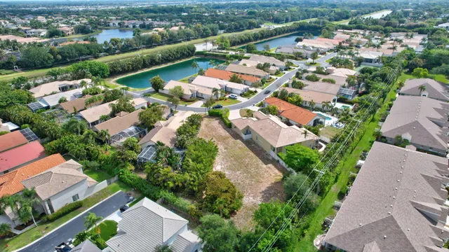 an aerial view of a city with lots of residential buildings