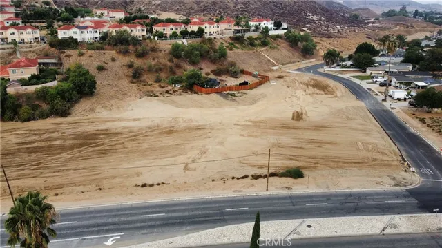 an aerial view of residential house and outdoor space