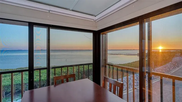 a view of city from balcony