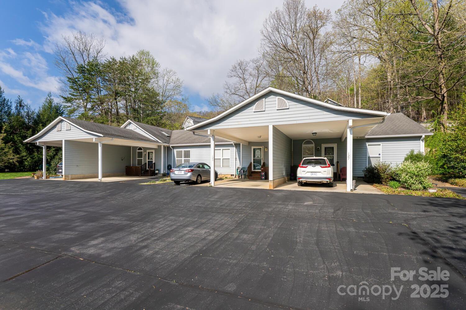 121 Shadowbrook Drive Asheville, NC 28805 - Photo 31 of 32 a view of a house with a yard and large trees