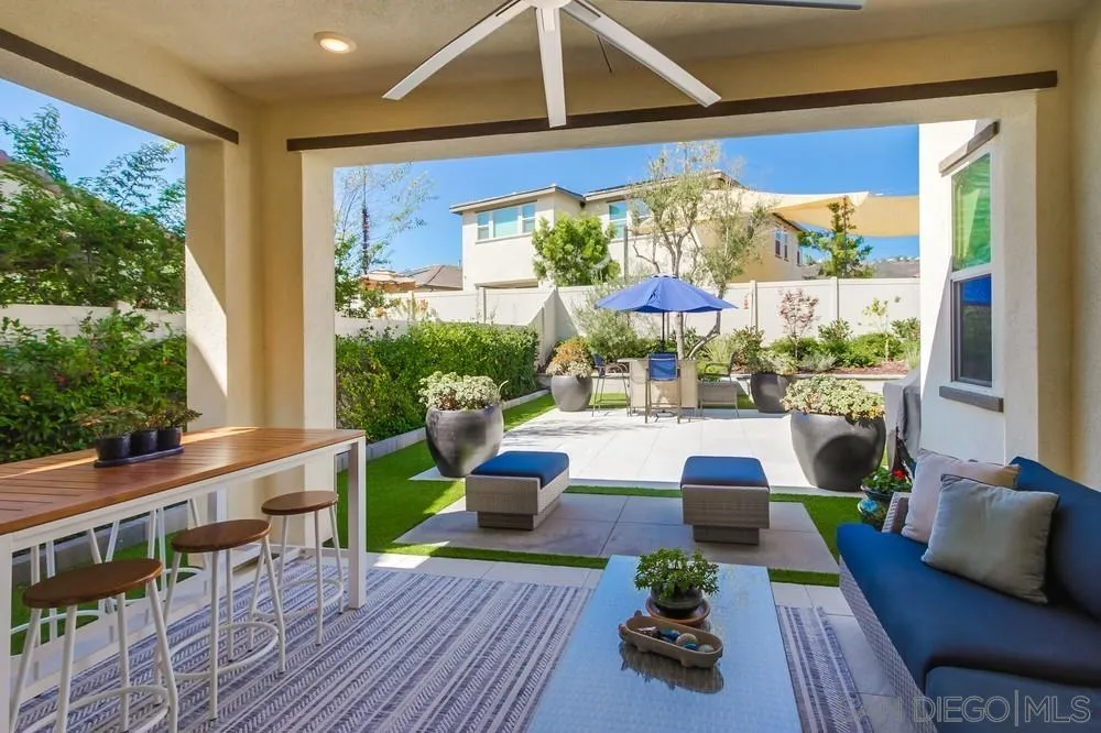 1933 Pascal Court Escondido, CA 92026 - Photo 41 of 52 a view of a patio with couches table and chairs and potted plants