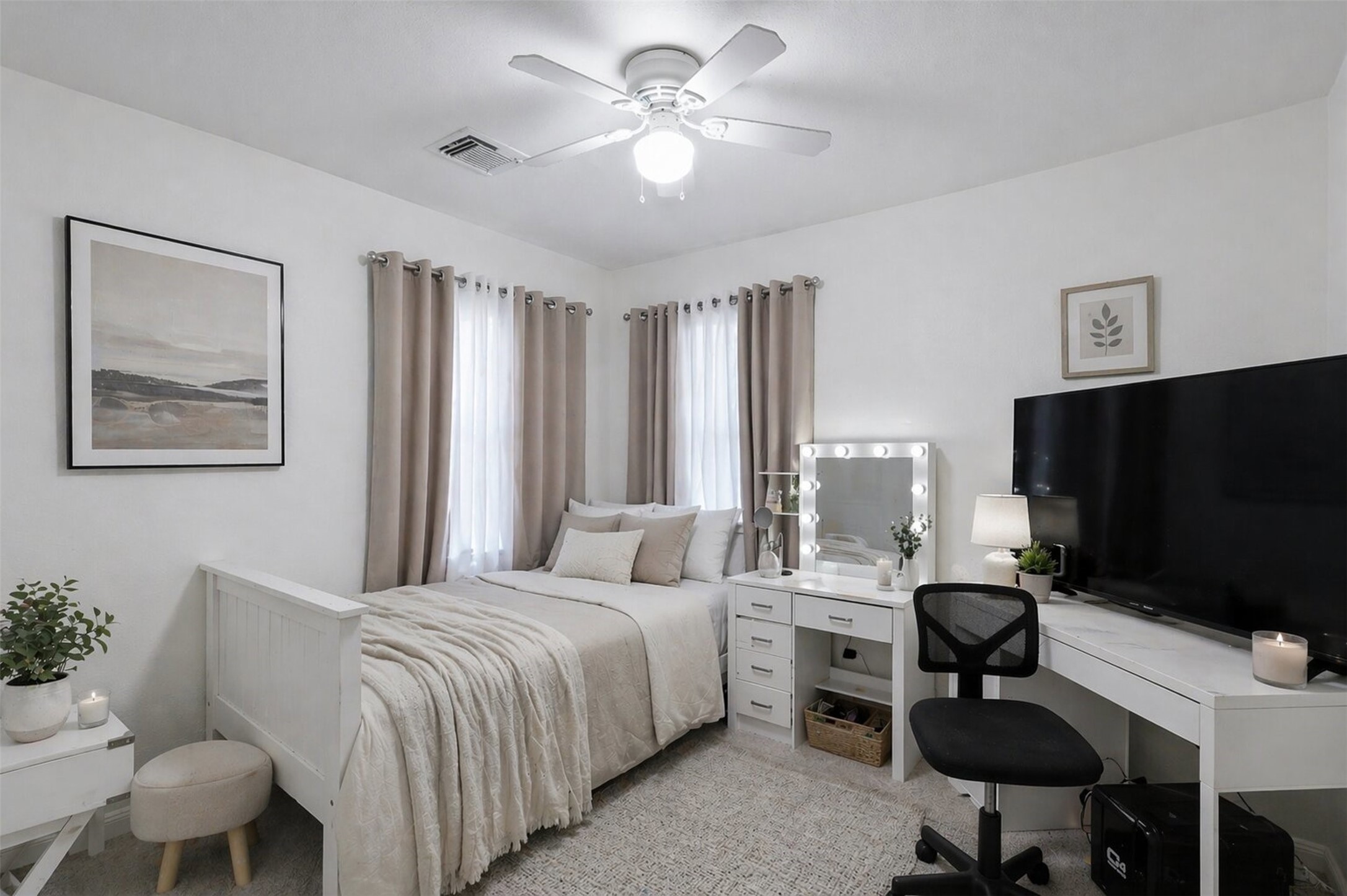 3010 Swift Brook Glen Way Spring, TX 77389 - Photo 14 of 17 a bedroom with a bed and a flat screen tv