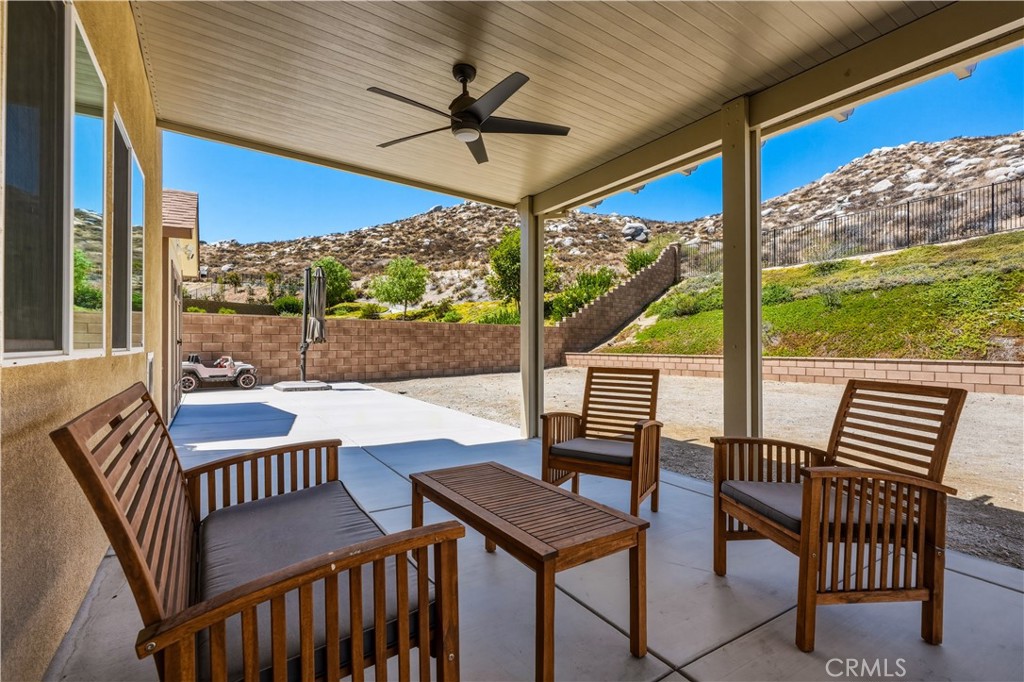 29853 White Ridge Road Winchester, CA 92596 - Photo 5 of 61 covered patio with concrete slab and aluma wood!