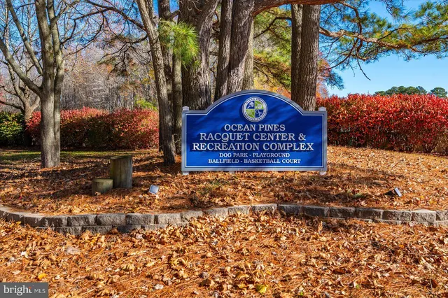 a view of outdoor space with signage