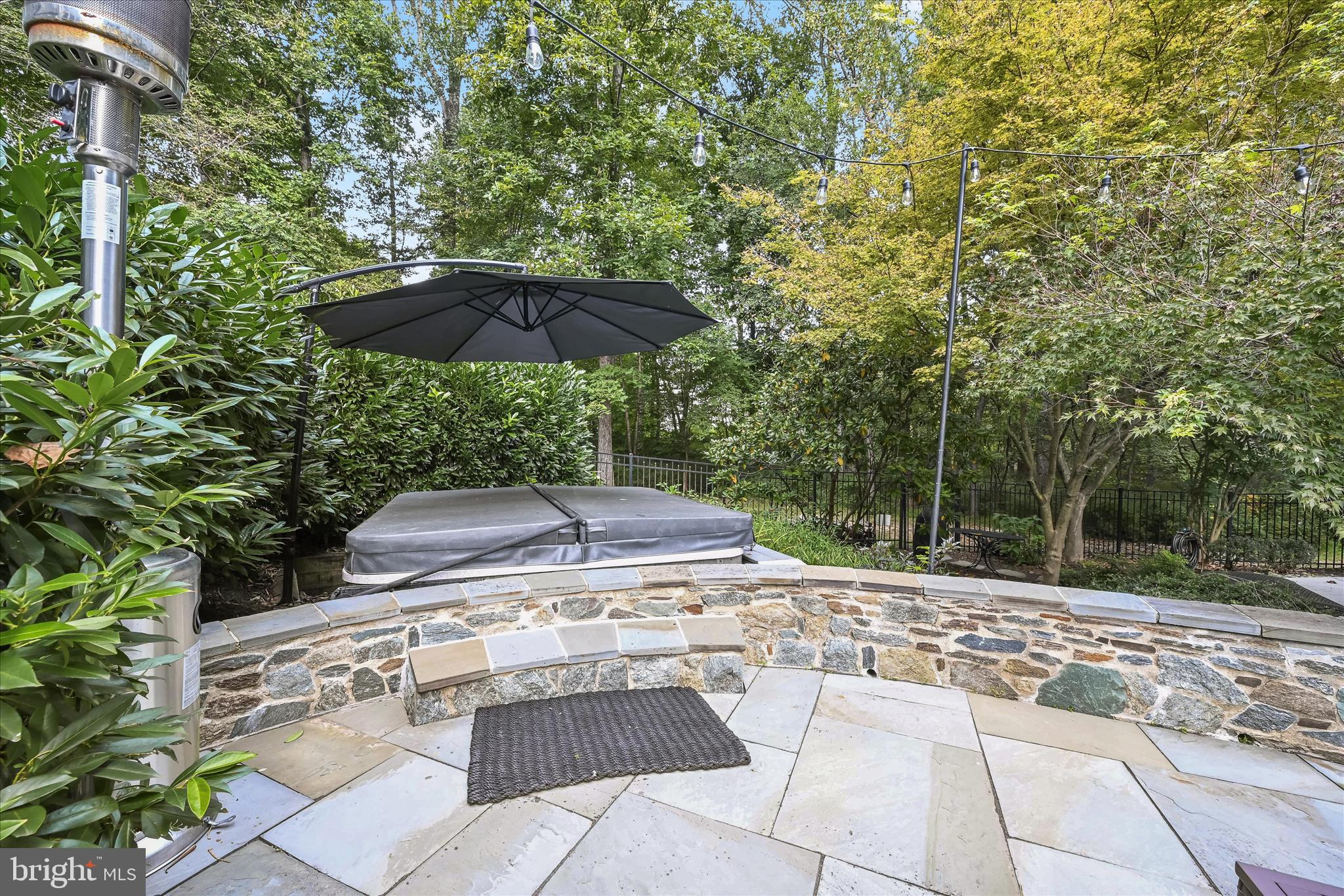 20521 Riggs Hill Way Brookeville, MD 20833 - Photo 16 of 34 Hot Tub & Garden Wall