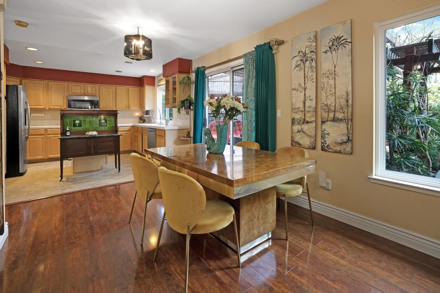 708 Coast Range Drive Scotts Valley, CA 95066 - Photo 11 of 37 a view of a dining room with furniture window and wooden floor