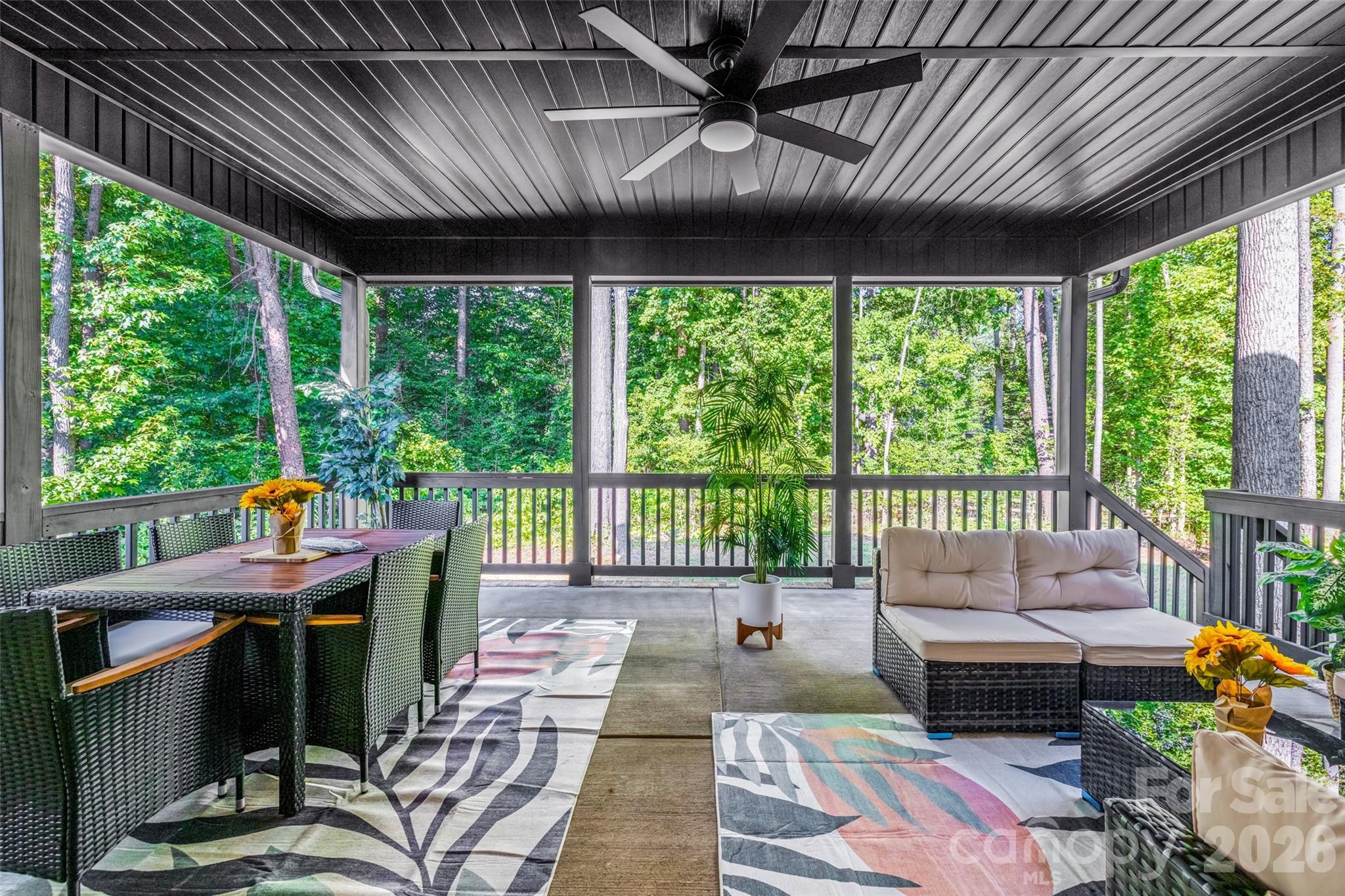 319 Inland Cove Court Clover, SC 29710 - Photo 36 of 47 a balcony with furniture and garden view