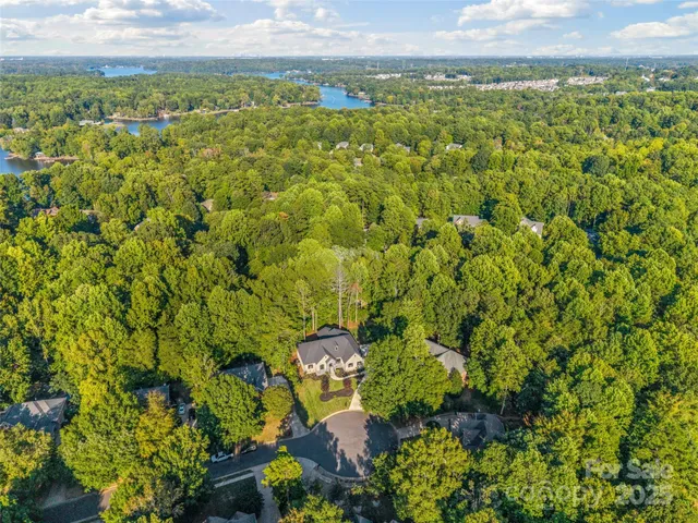 a view of a garden with an outdoor space