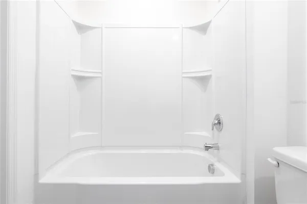a view of small space with racks on the wall