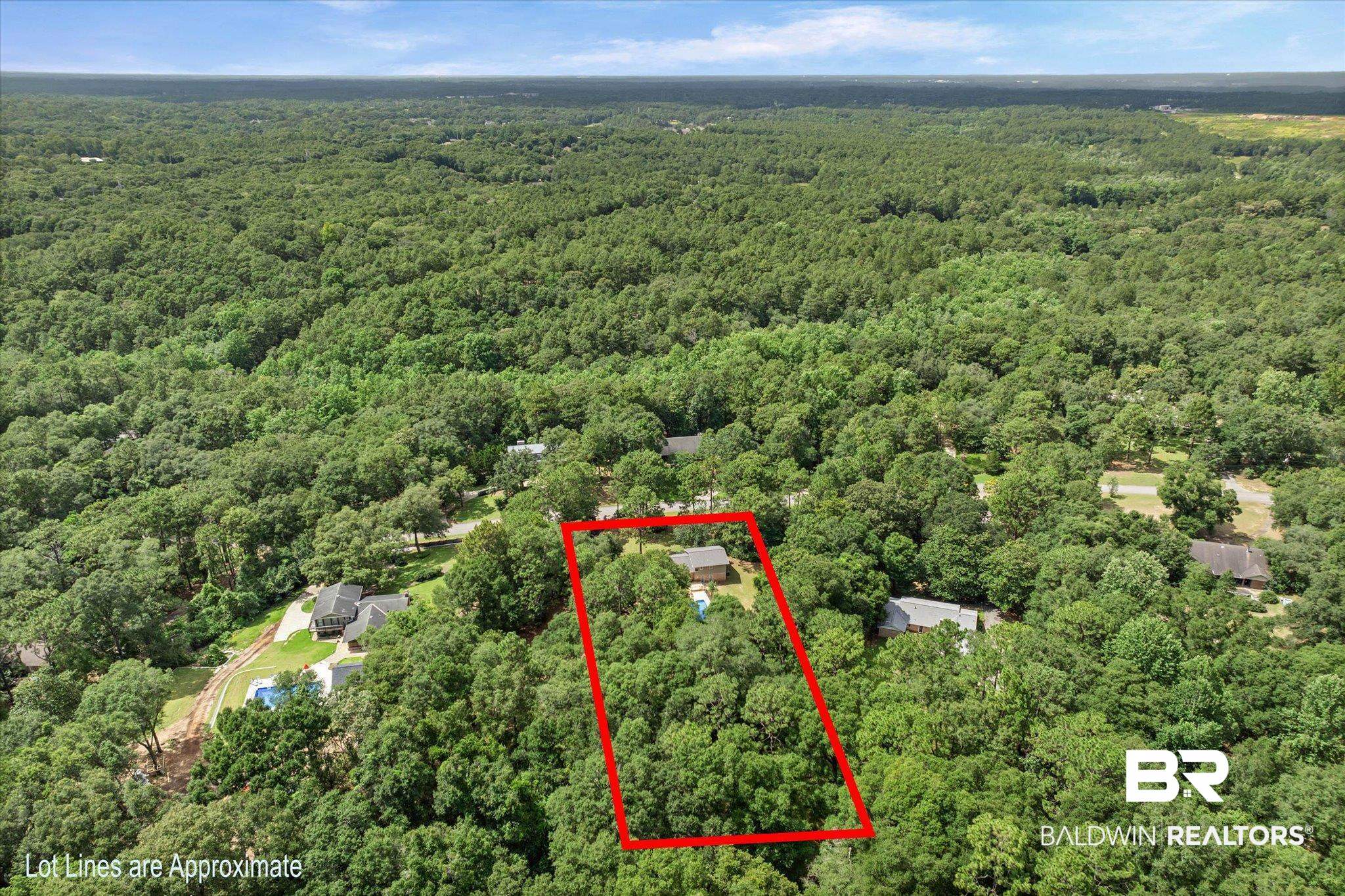8301 Fordham Road Mobile, AL 36619 - Photo 45 of 57 Expansive wooded parcel featuring a single-story residence and mature tree canopy