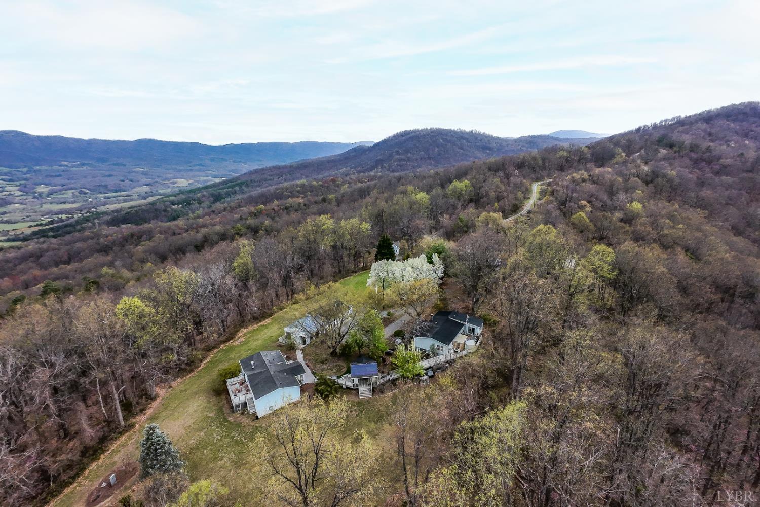 4400 Murray Hollow Road Thaxton, VA 24174 - Photo 54 of 56 a view of a lush green field with mountains in the background