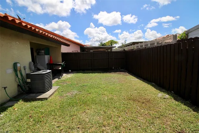 a backyard of a house