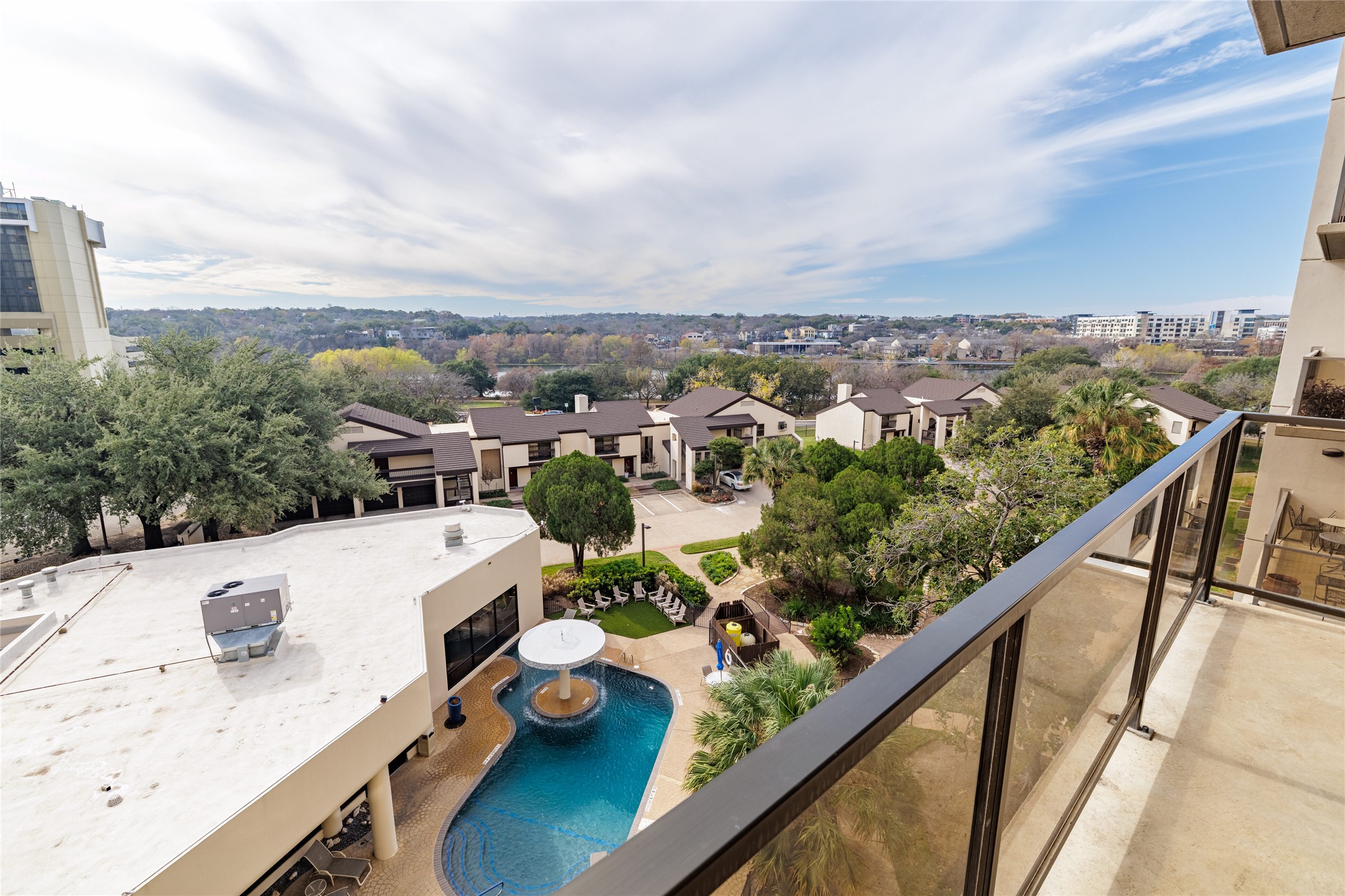 40 North Interstate Highway 35, Unit 6D3 Austin, TX 78701 - Photo 31 of 35 Balcony featuring view of pool and a residential view