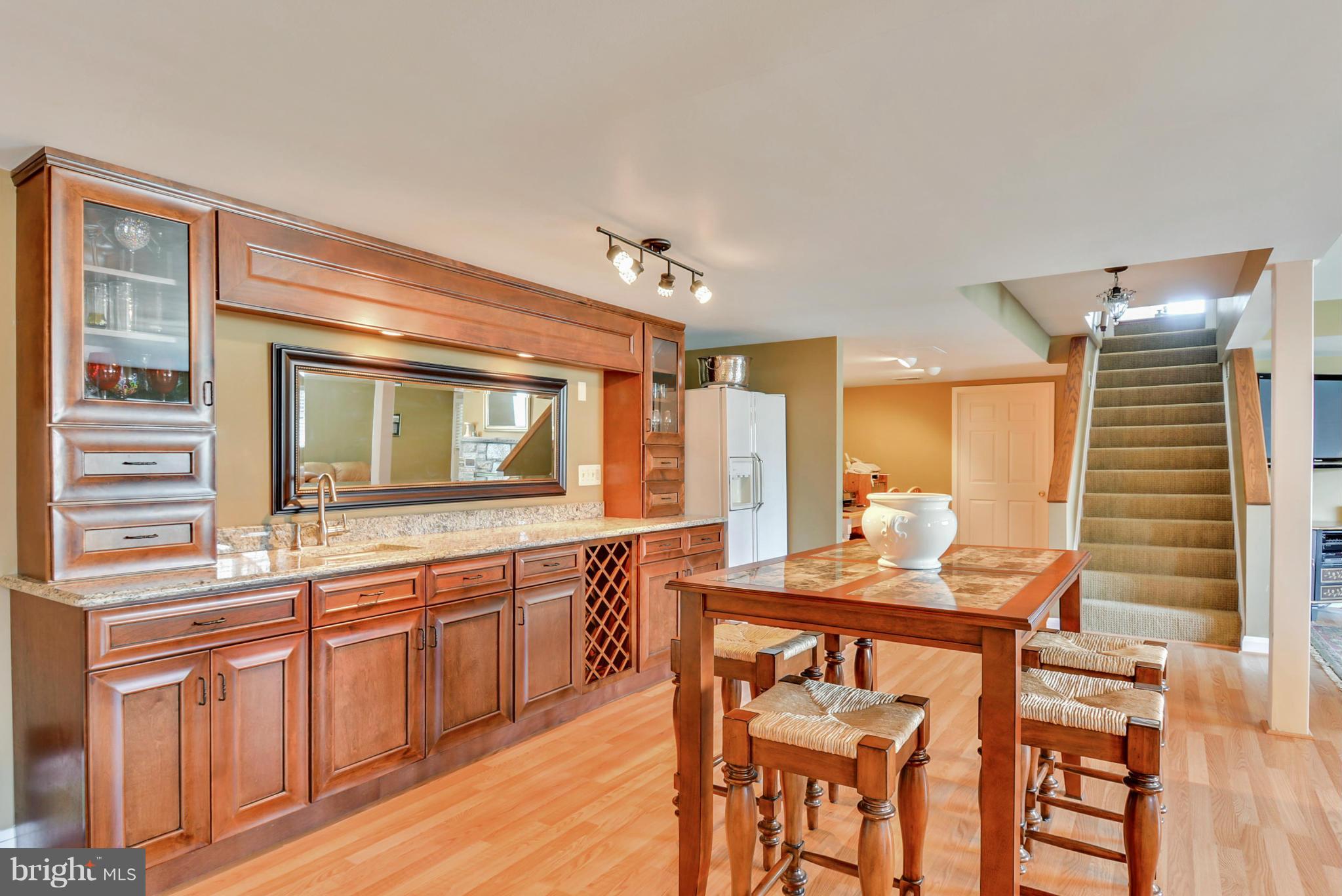 607 St Francis Road Baltimore, MD 21286 - Photo 23 of 30 Rec Room with Bar, FP and Walk out to Patio