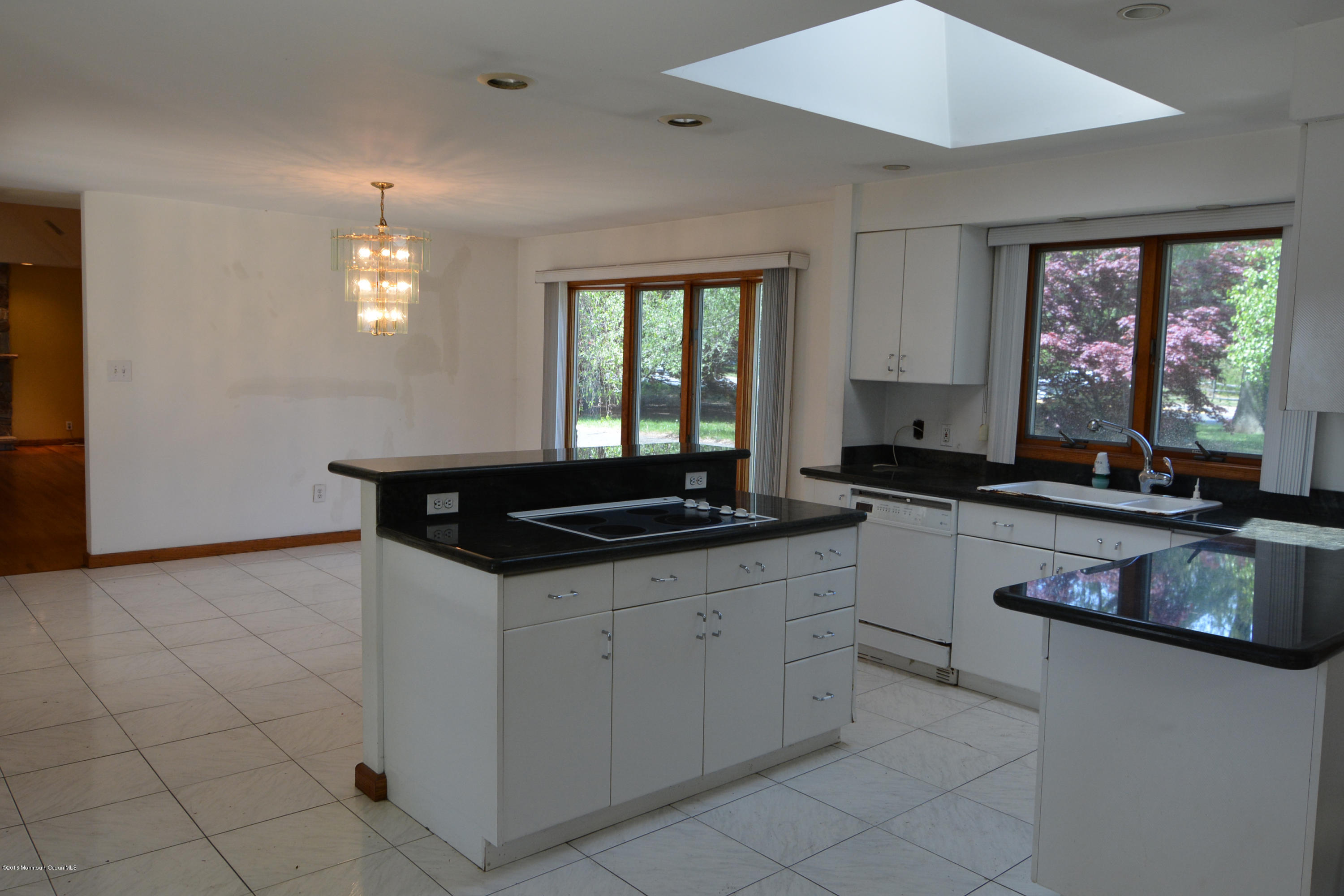 kitchen and dining area