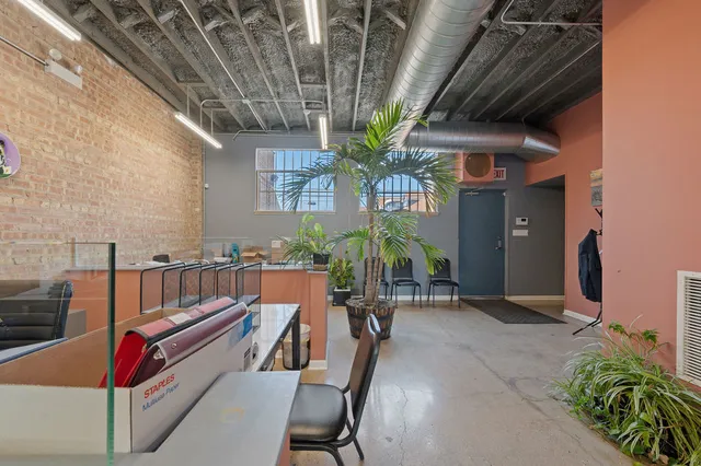 a outdoor space with furniture