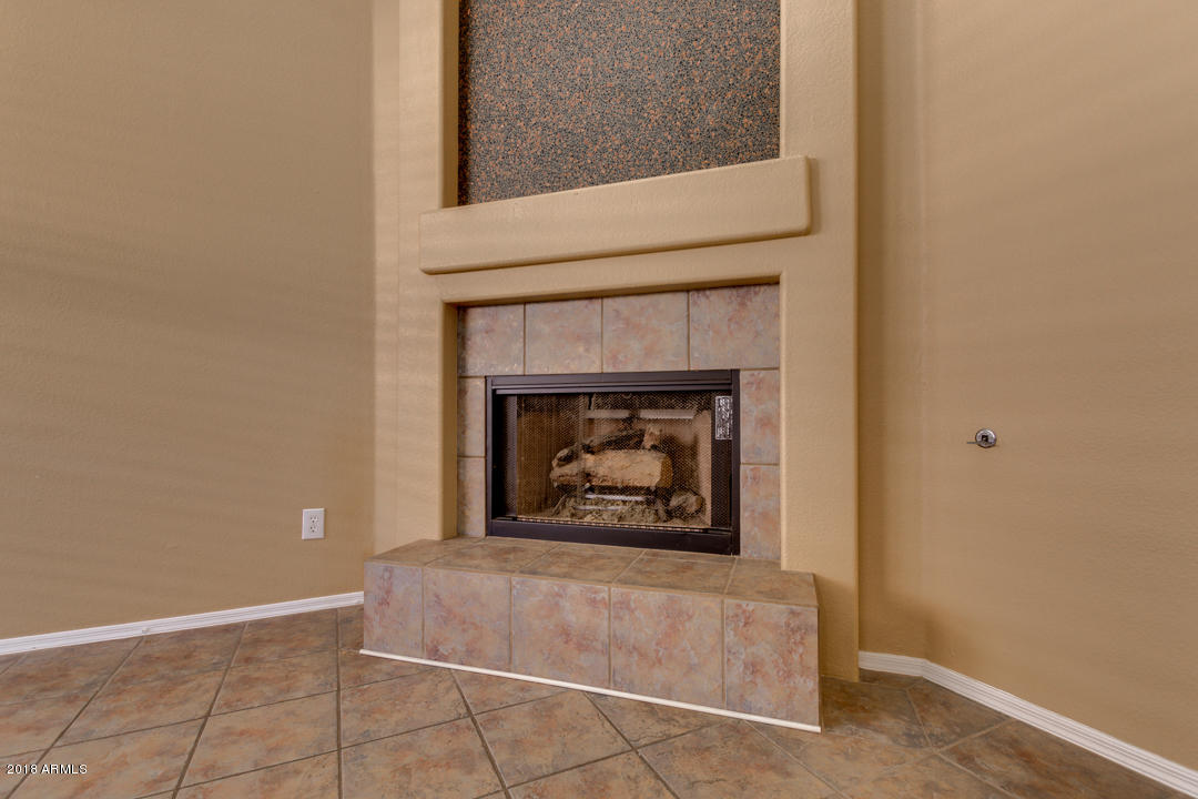 4711 East Jaeger Road Phoenix, AZ 85050 - Photo 20 of 41 Gas fireplace with tiel surround and gra