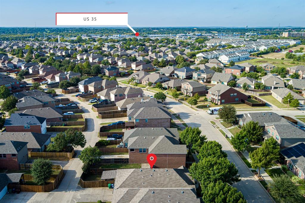 3521 Camino Real Trail Denton, TX 76208 - Photo 25 of 28 an aerial view of residential houses with outdoor space