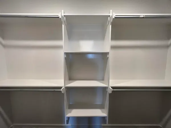 a close view of closet