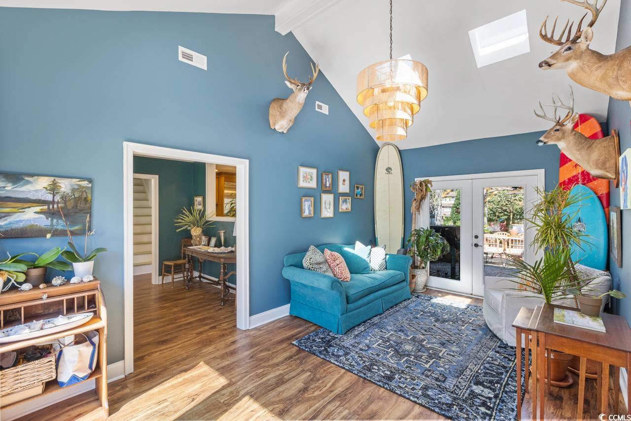 1007 Pyatt Street Georgetown, SC 29440 - Photo 10 of 31 Living room featuring french doors, visible vents,