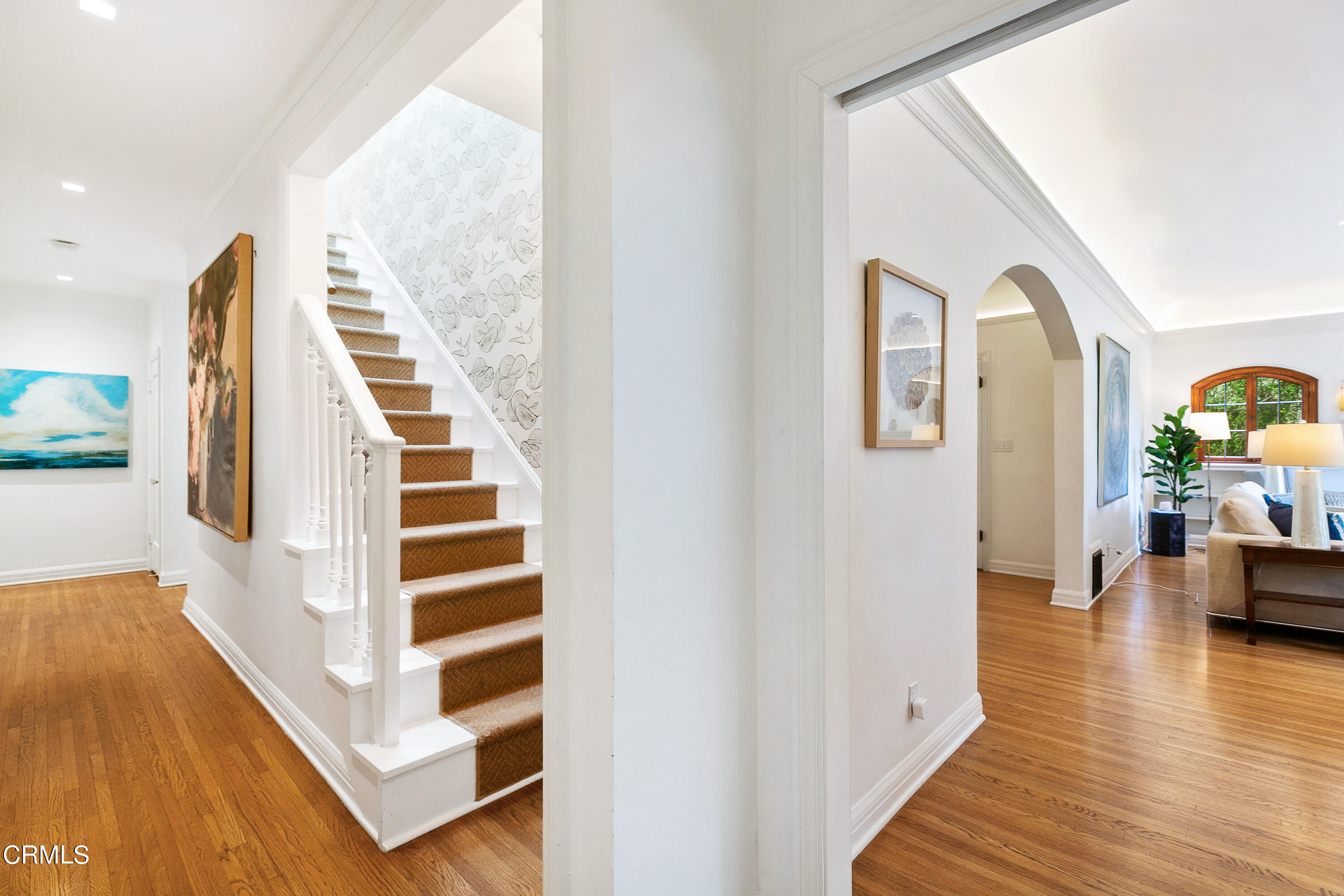 1665 Braeburn Road Altadena, CA 91001 - Photo 10 of 33 a view of a living room with wooden floor