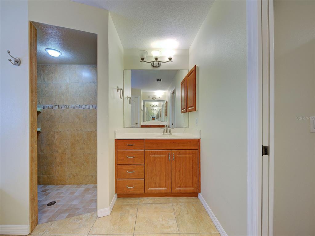 6265 Pheasant Road Venice, FL 34293 - Photo 40 of 70 a bathroom with a sink a mirror and a shower