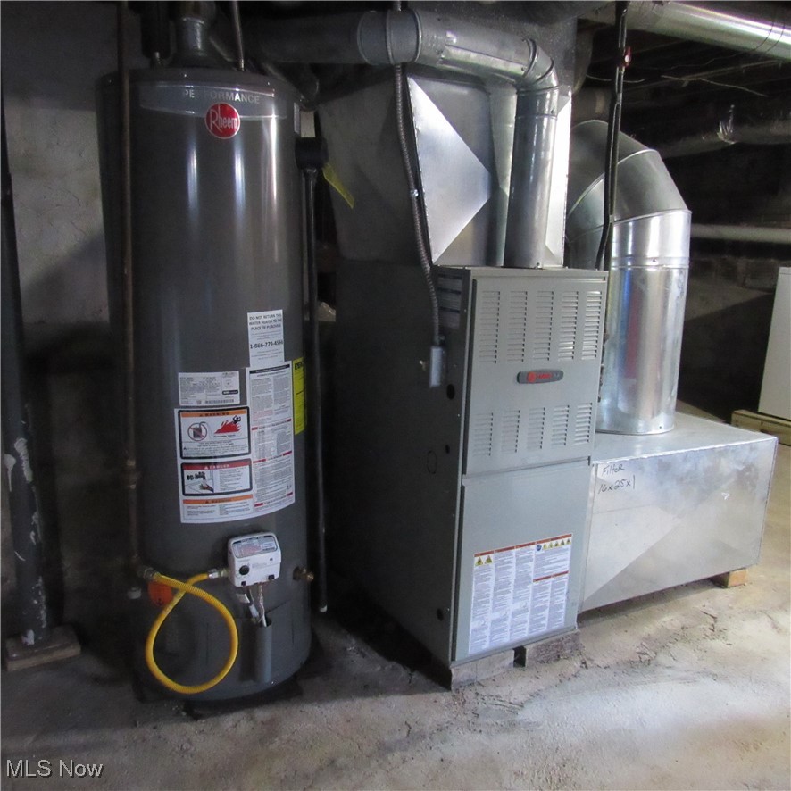 194 Killian Road Akron, OH 44319 - Photo 34 of 35 Furnace 2017 and Rheem hot water tank 2023