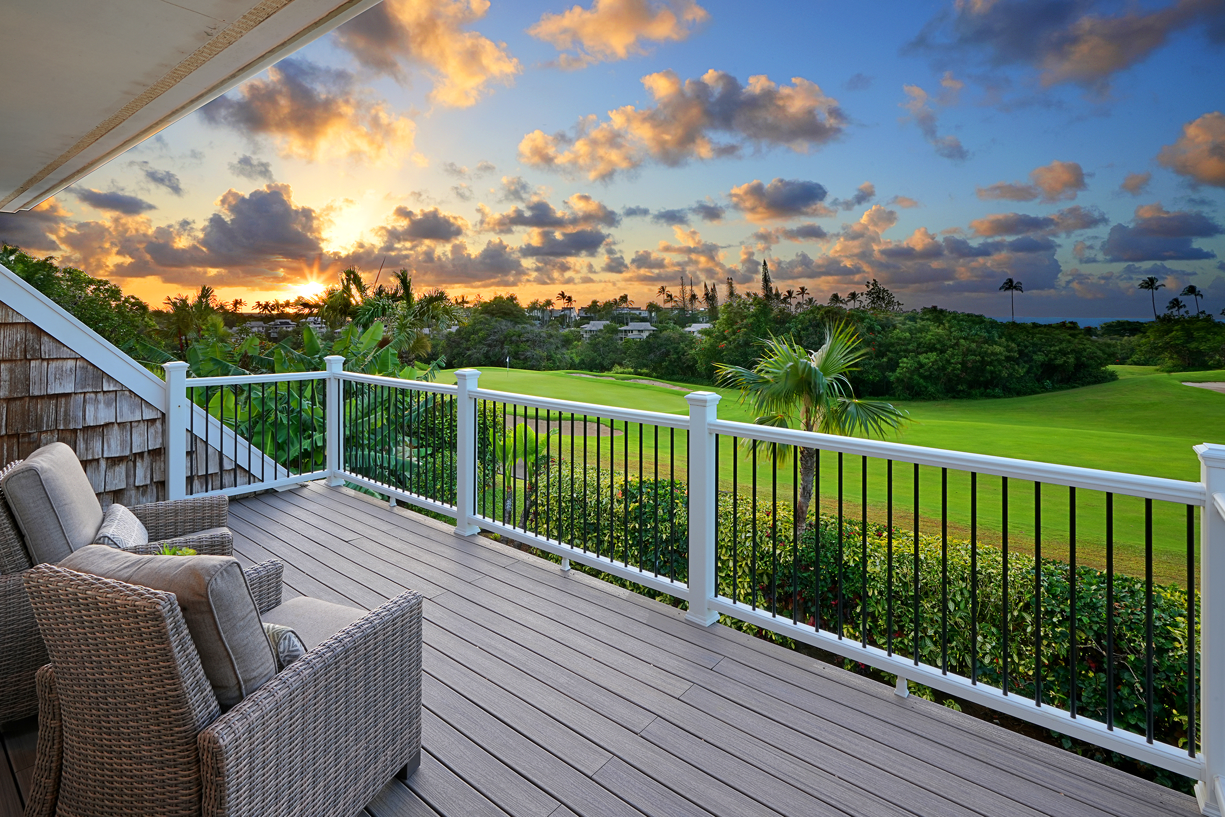 5348 Honoiki Road Princeville, HI 96722 - Photo 17 of 25 a view of balcony with furniture