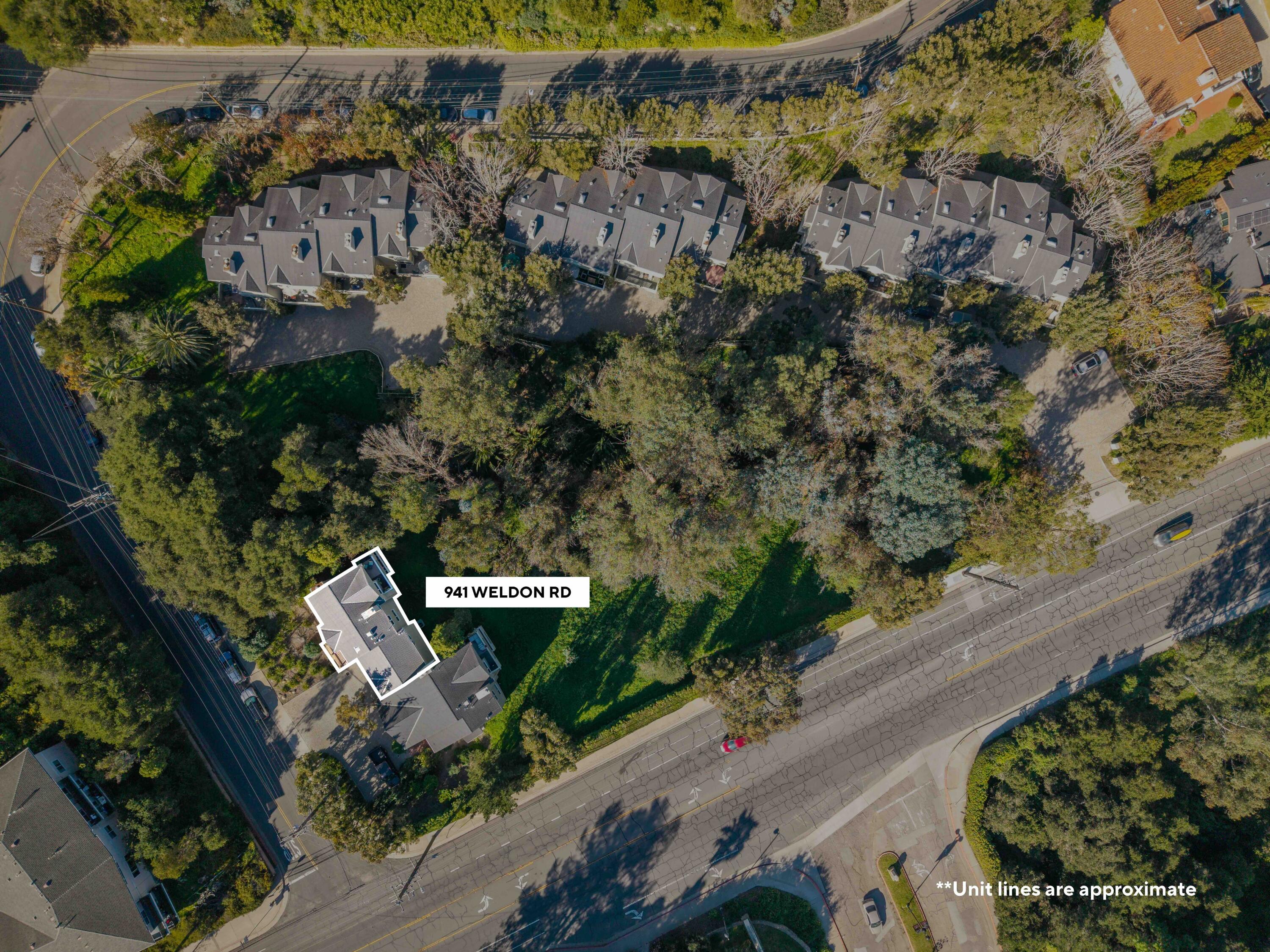 941 Weldon Road Santa Barbara, CA 93109 - Photo 35 of 43 Aerial site marker - 941 Weldon Rd.