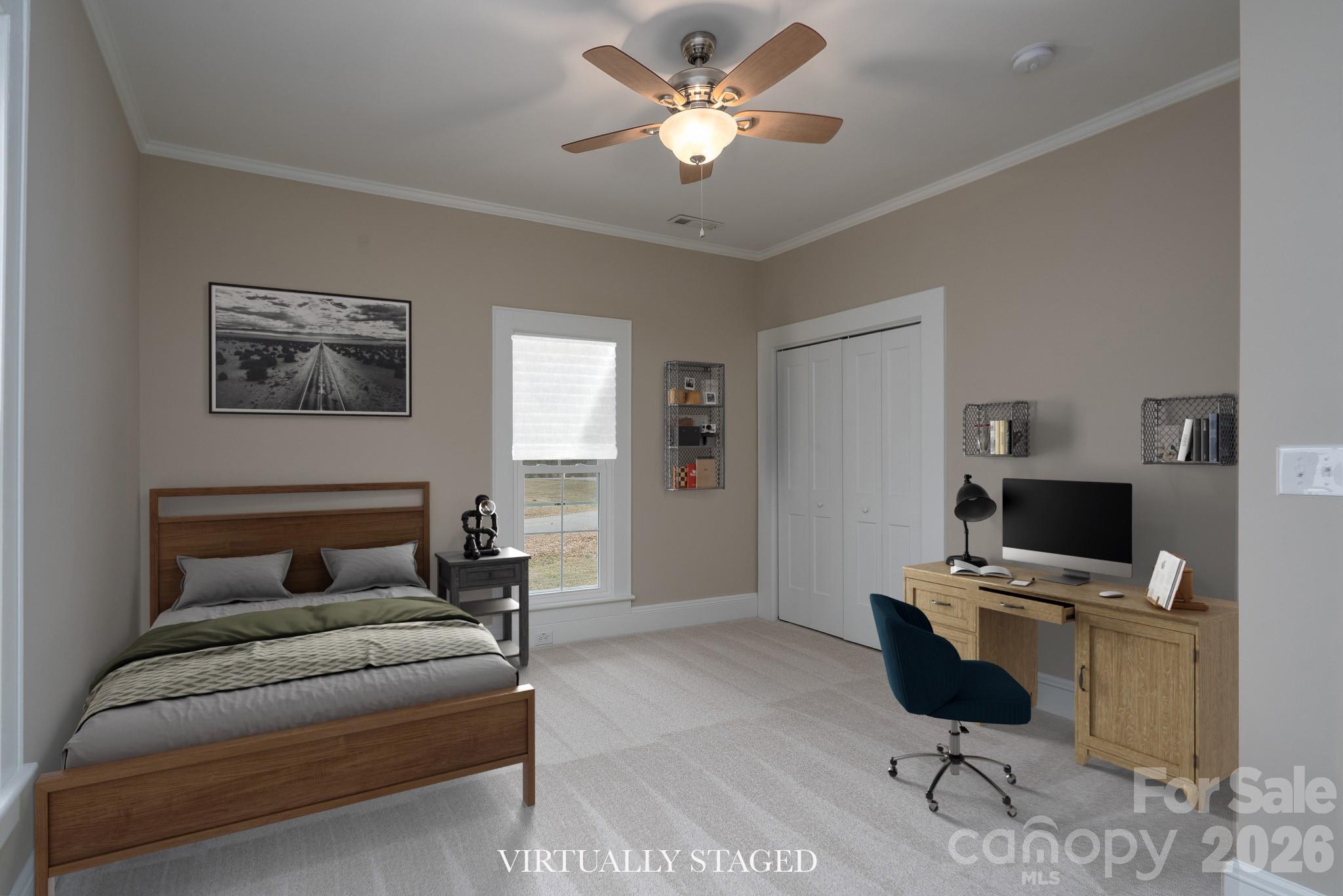 61 3rd Street Northwest Concord, NC 28027 - Photo 23 of 40 a bedroom with furniture and a window