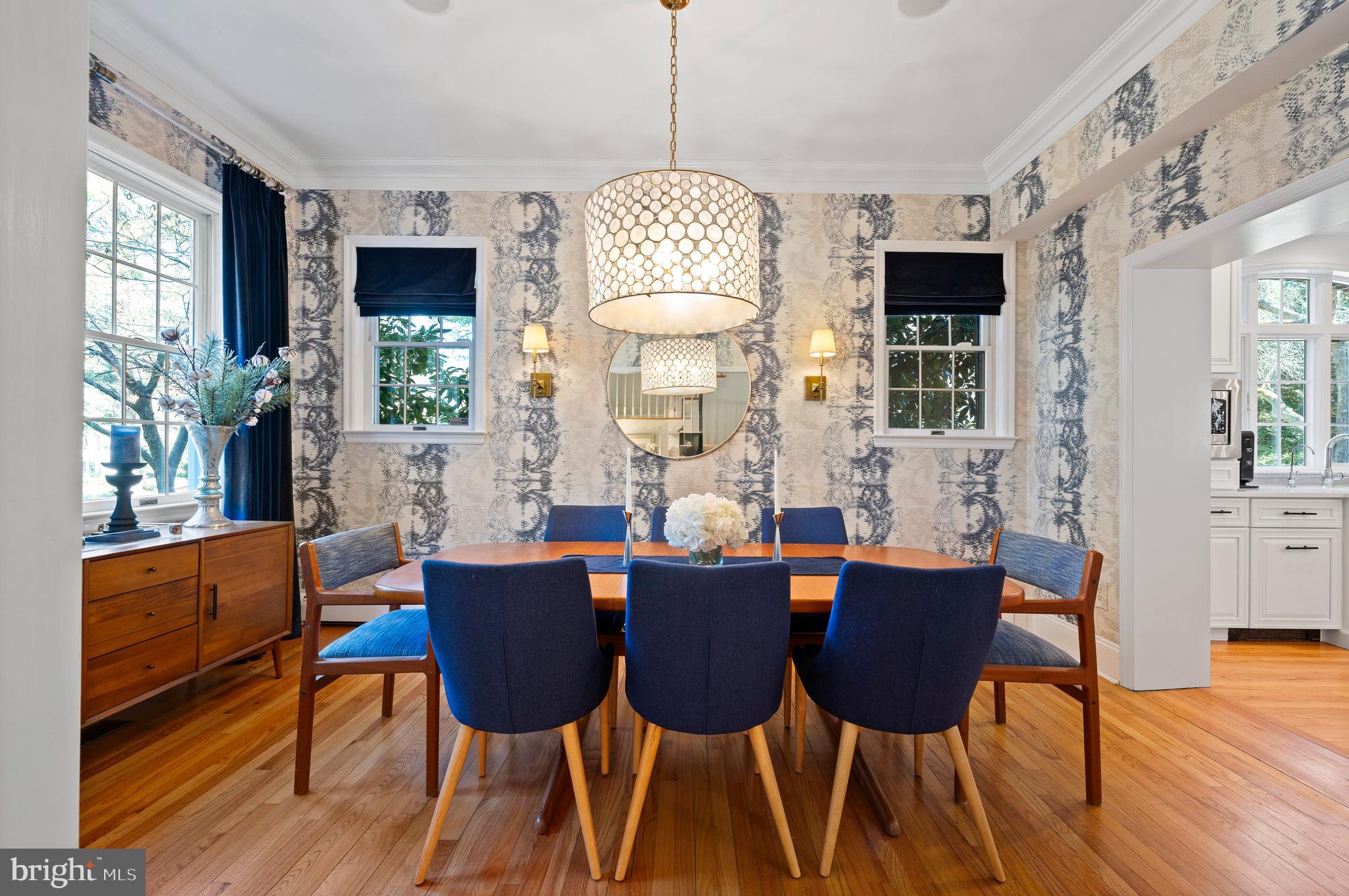 603 Foxfields Road Bryn Mawr, PA 19010 - Photo 12 of 51 a view of a dining room with furniture window and wooden floor