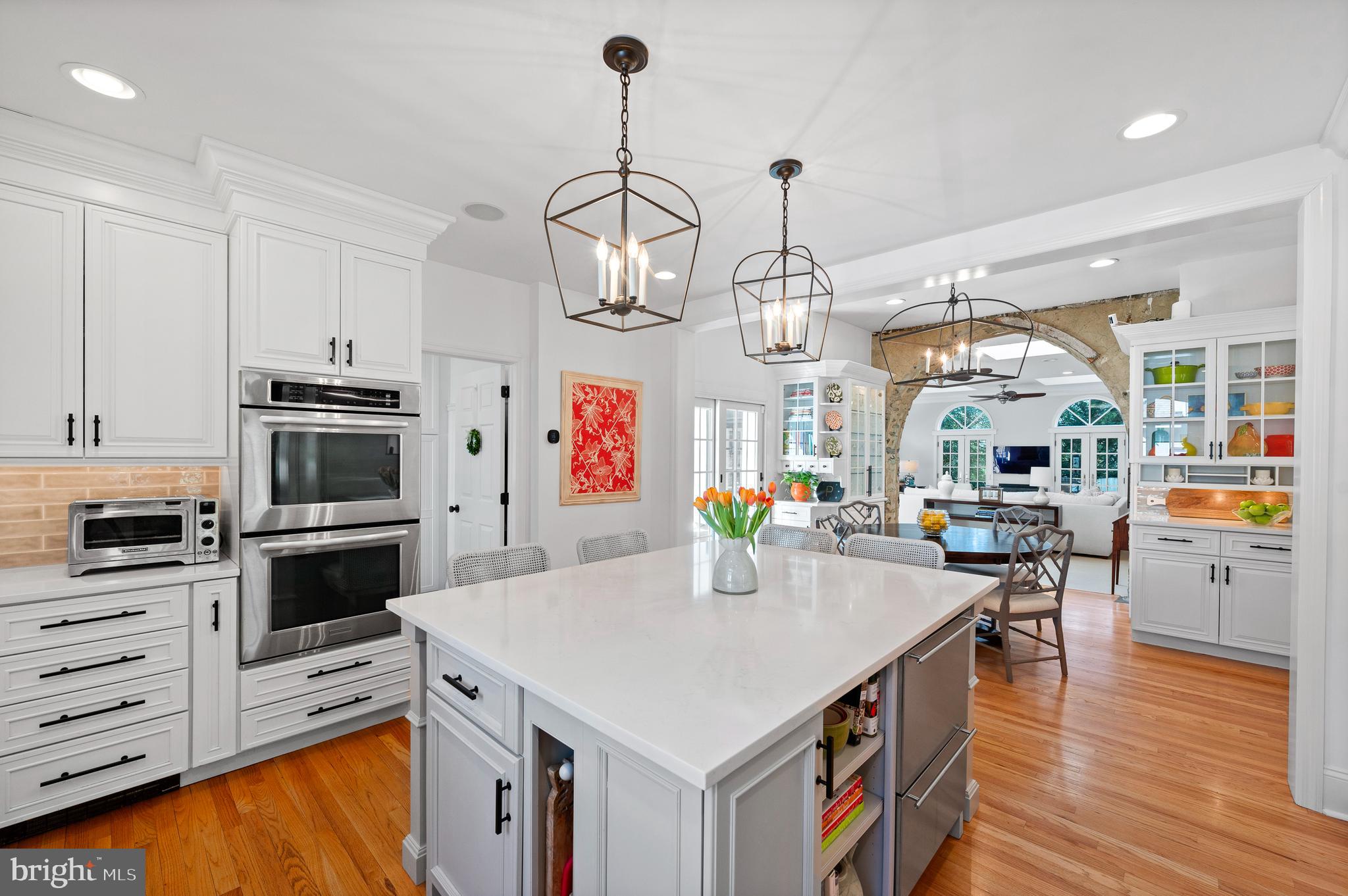 603 Foxfields Road Bryn Mawr, PA 19010 - Photo 19 of 51 a kitchen that has a lot of cabinets and wooden floor