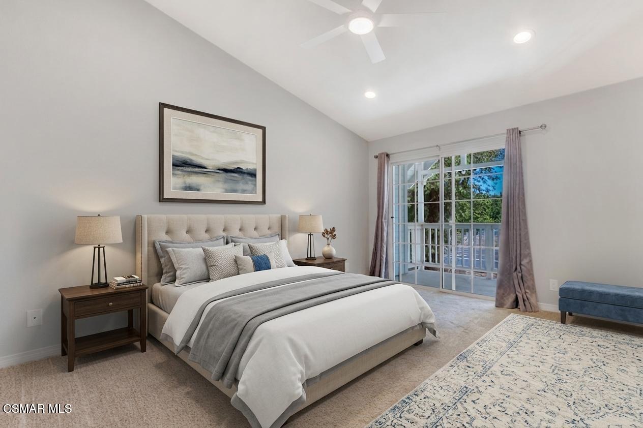 1980 Rory Lane, Unit 3 Simi Valley, CA 93063 - Photo 21 of 33 a bedroom with a bed and a window
