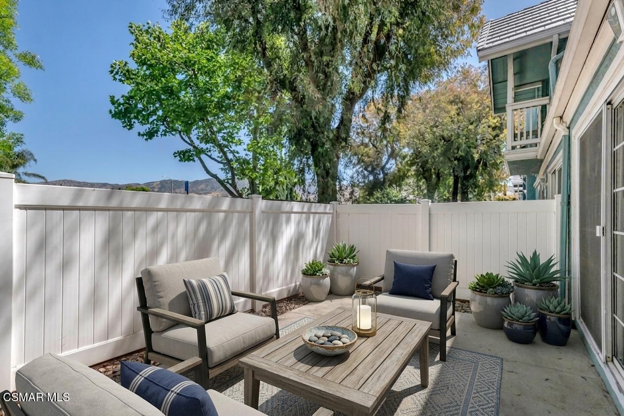 1980 Rory Lane, Unit 3 Simi Valley, CA 93063 - Photo 26 of 33 a backyard of a house with seating space
