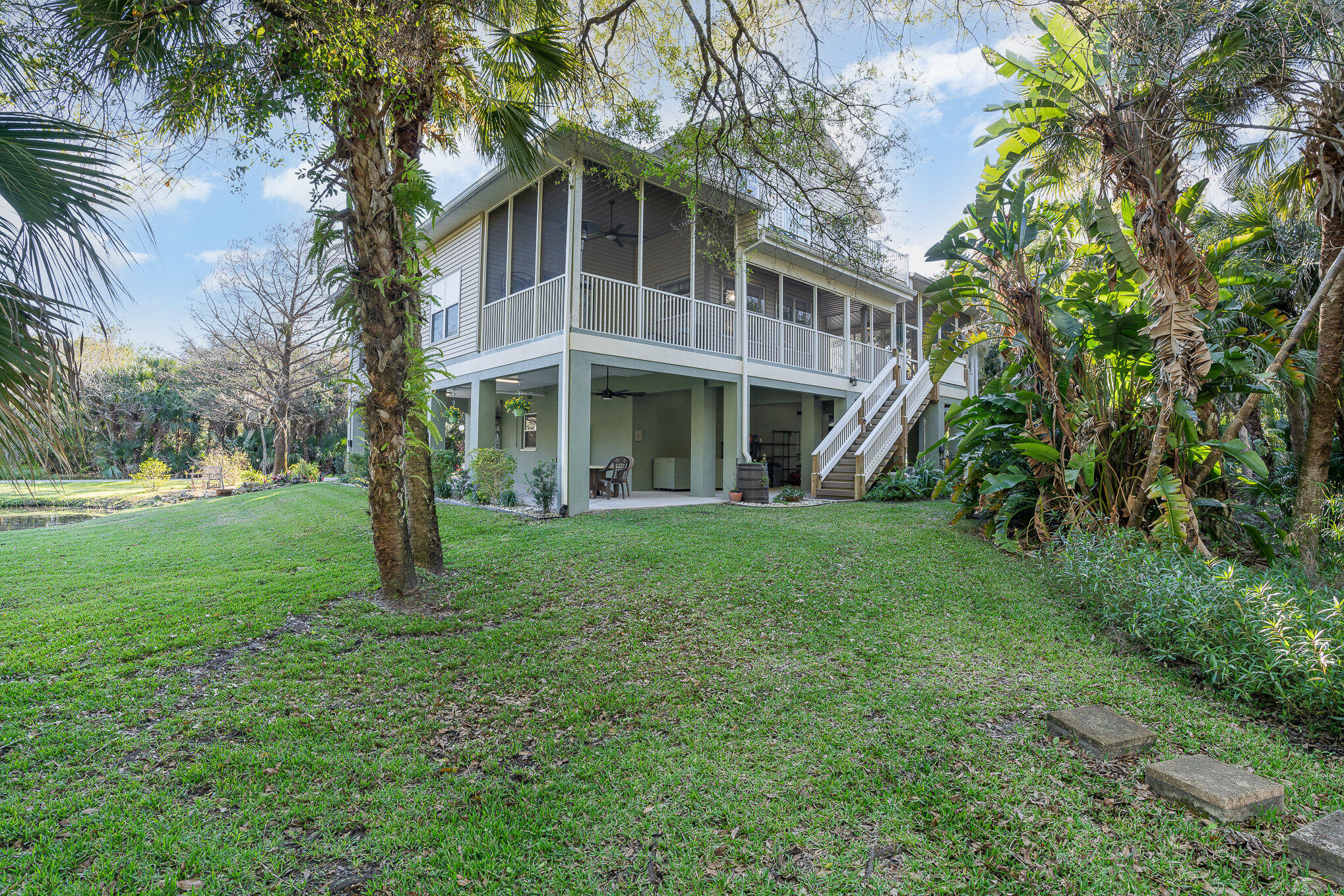 1045 North Range Road Cocoa, FL 32926 - Photo 14 of 47 Upper screened balcony, lower lanai