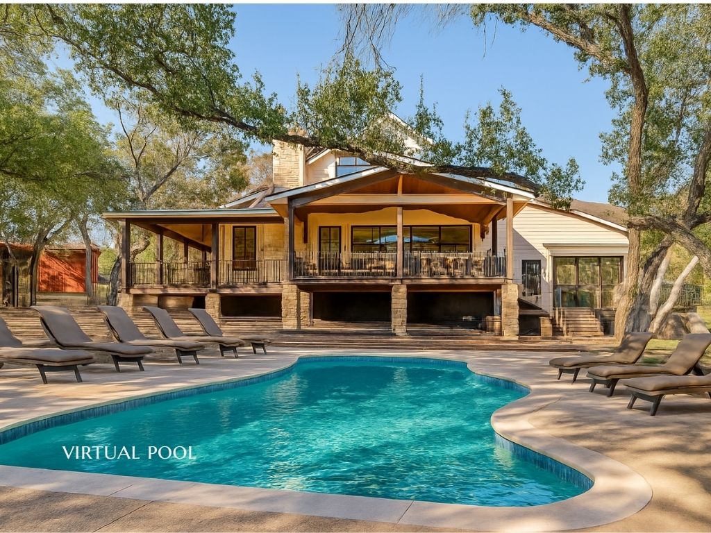 7601 Bar K Ranch Road Lago Vista, TX 78645 - Photo 5 of 38 Virtual rendering - plenty of space to ADD a pool!
