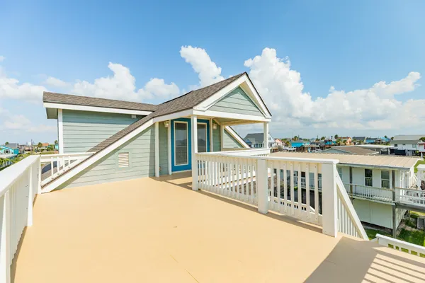 a view of balcony with deck