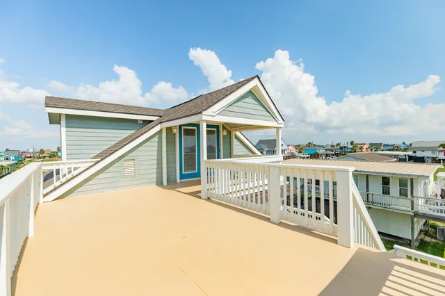 a view of balcony with deck