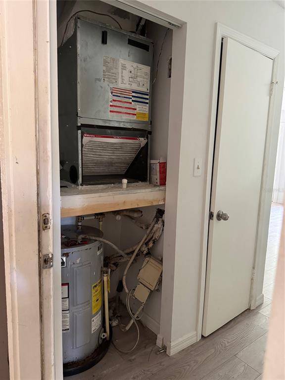 a view of storage and utility room