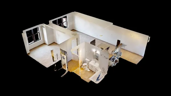 a view of a house with backyard