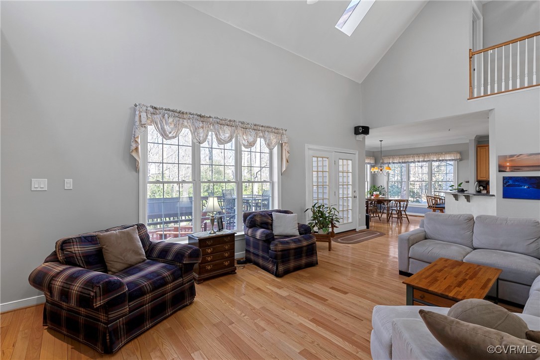 9134 Stephens Manor Drive Mechanicsville, VA 23116 - Photo 20 of 44 Living room with high vaulted ceiling, 2nd story b