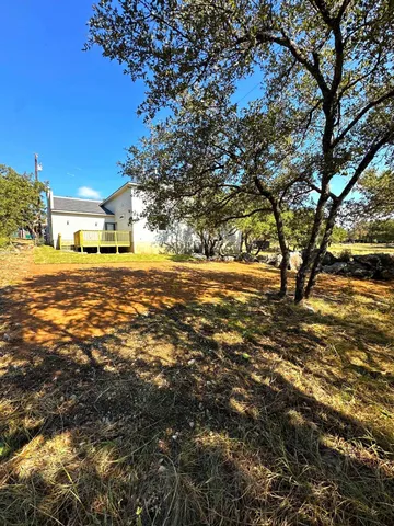 a big yard with lots of green space