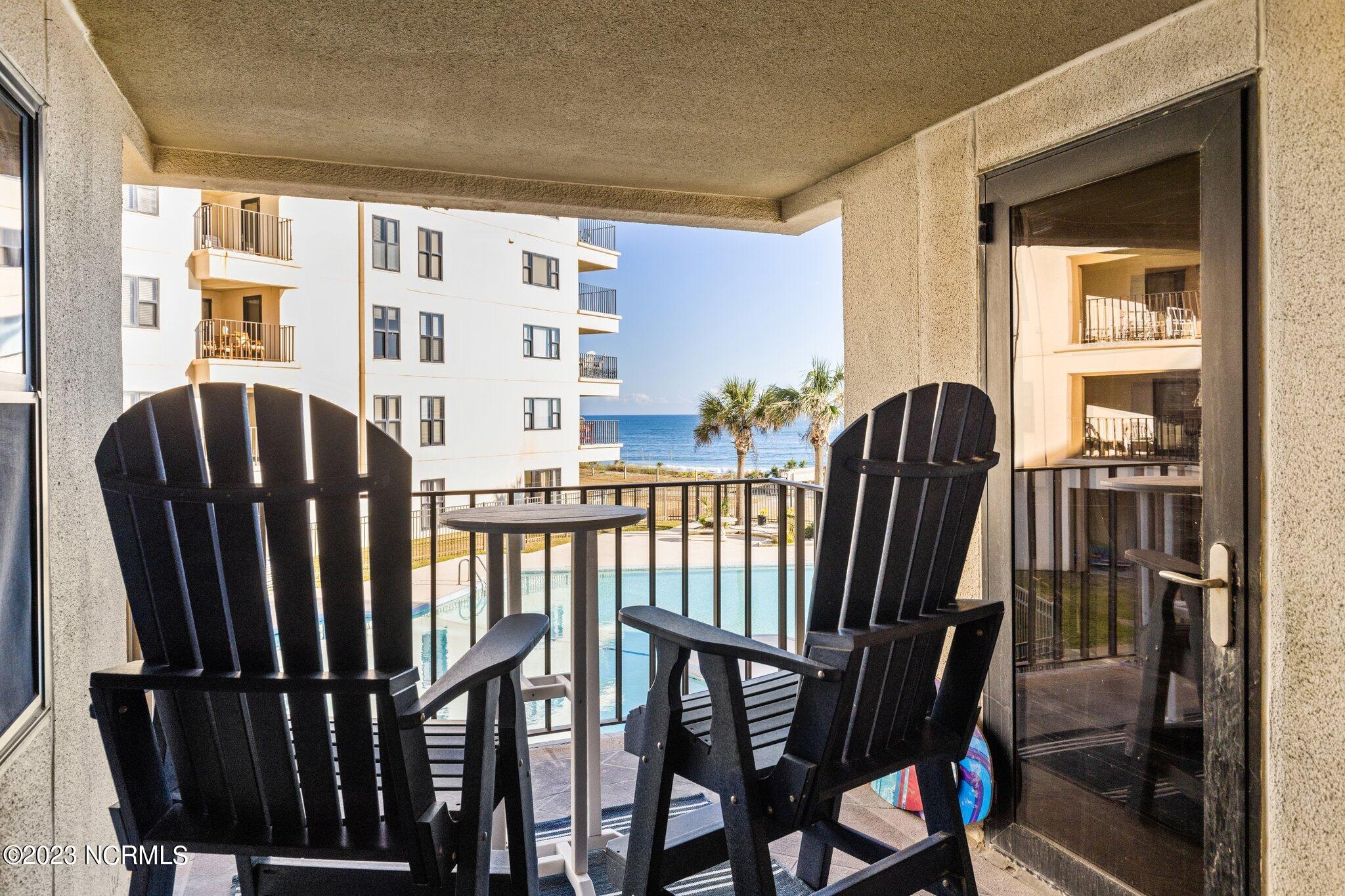 1505 Salter Path Road, Unit 224 Indian Beach, NC 28512 - Photo 24 of 63 Covered Balcony