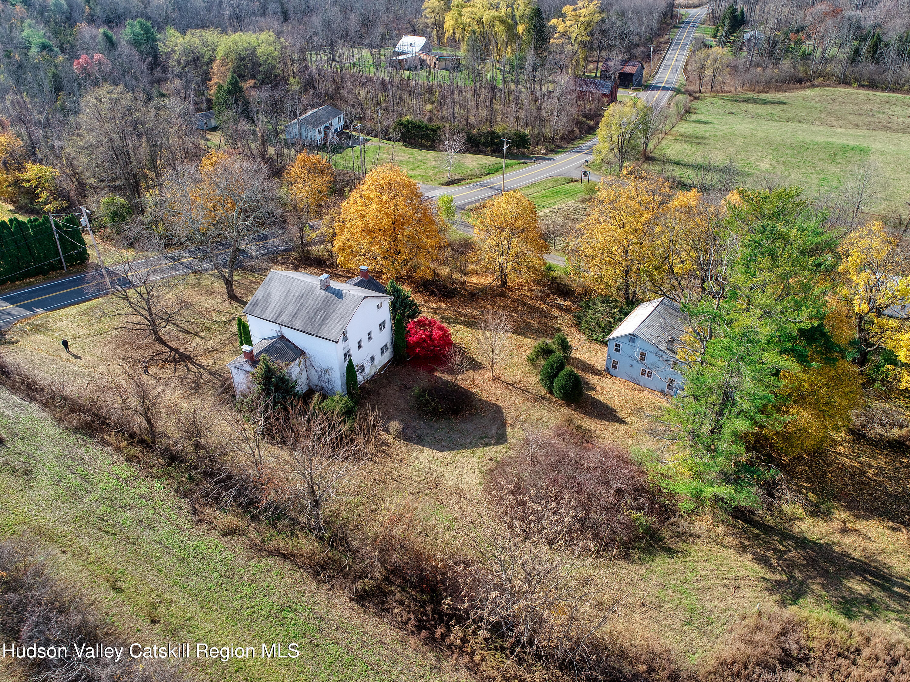 163 County Rte 14 Hudson, NY 12534 - Photo 9 of 49 a view of a yard with plants and large trees