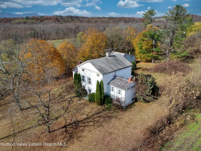 a view of a lake with a mountain in the background