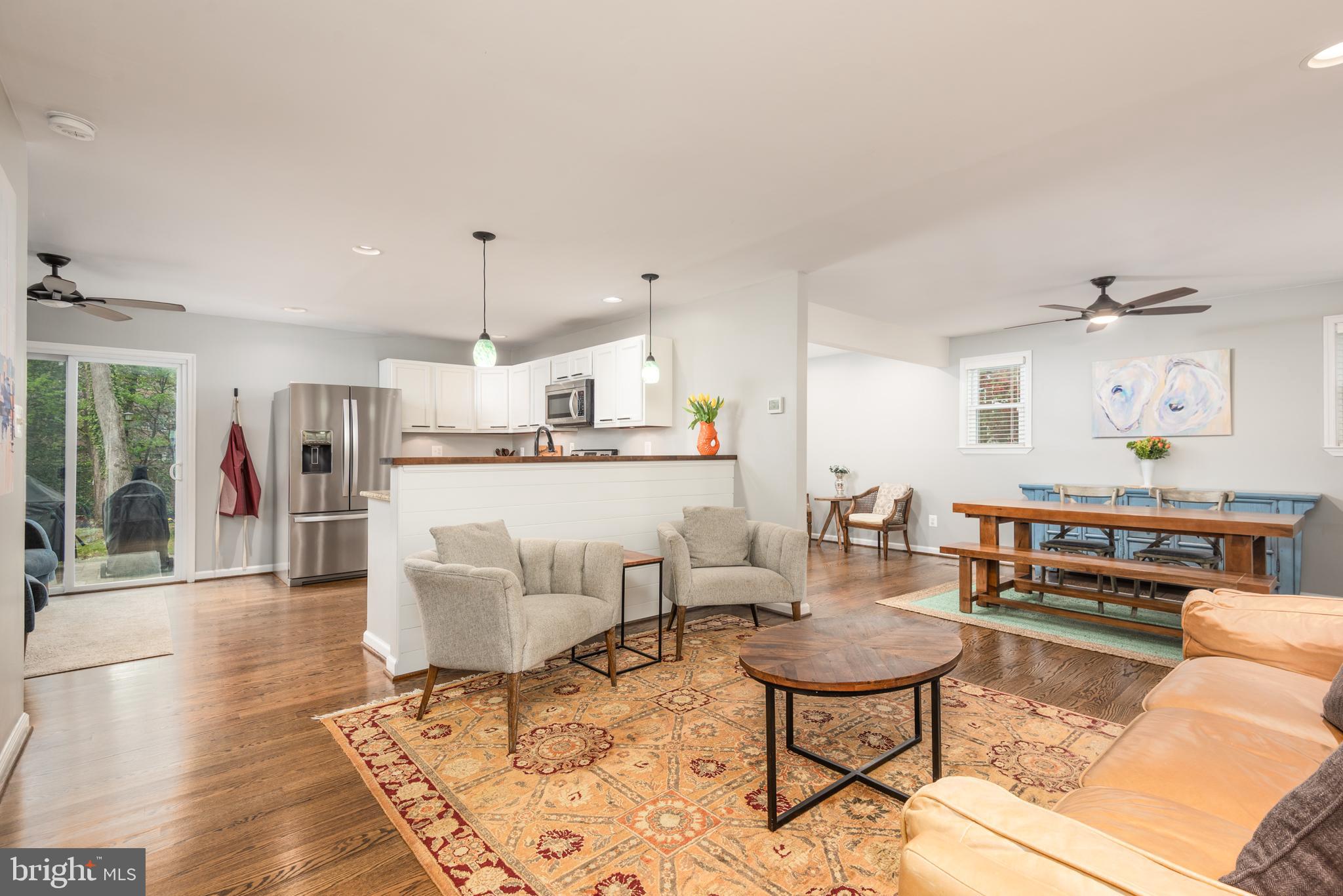 134 Cresston Road Arnold, MD 21012 - Photo 24 of 35 a living room with furniture and kitchen view