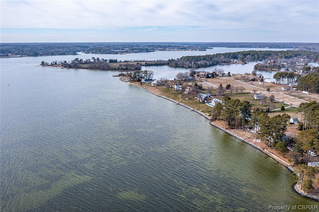 1243 Fox Point Road Reedville, VA 22539 - Photo 13 of 44 Bird's eye view featuring a water view