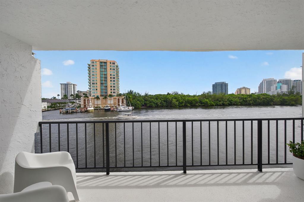 936 Intracoastal Drive, Unit 3C Fort Lauderdale, FL 33304 - Photo 3 of 82 a view of a balcony with furniture