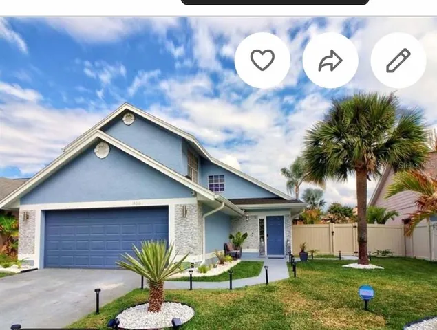 a house with a outdoor space